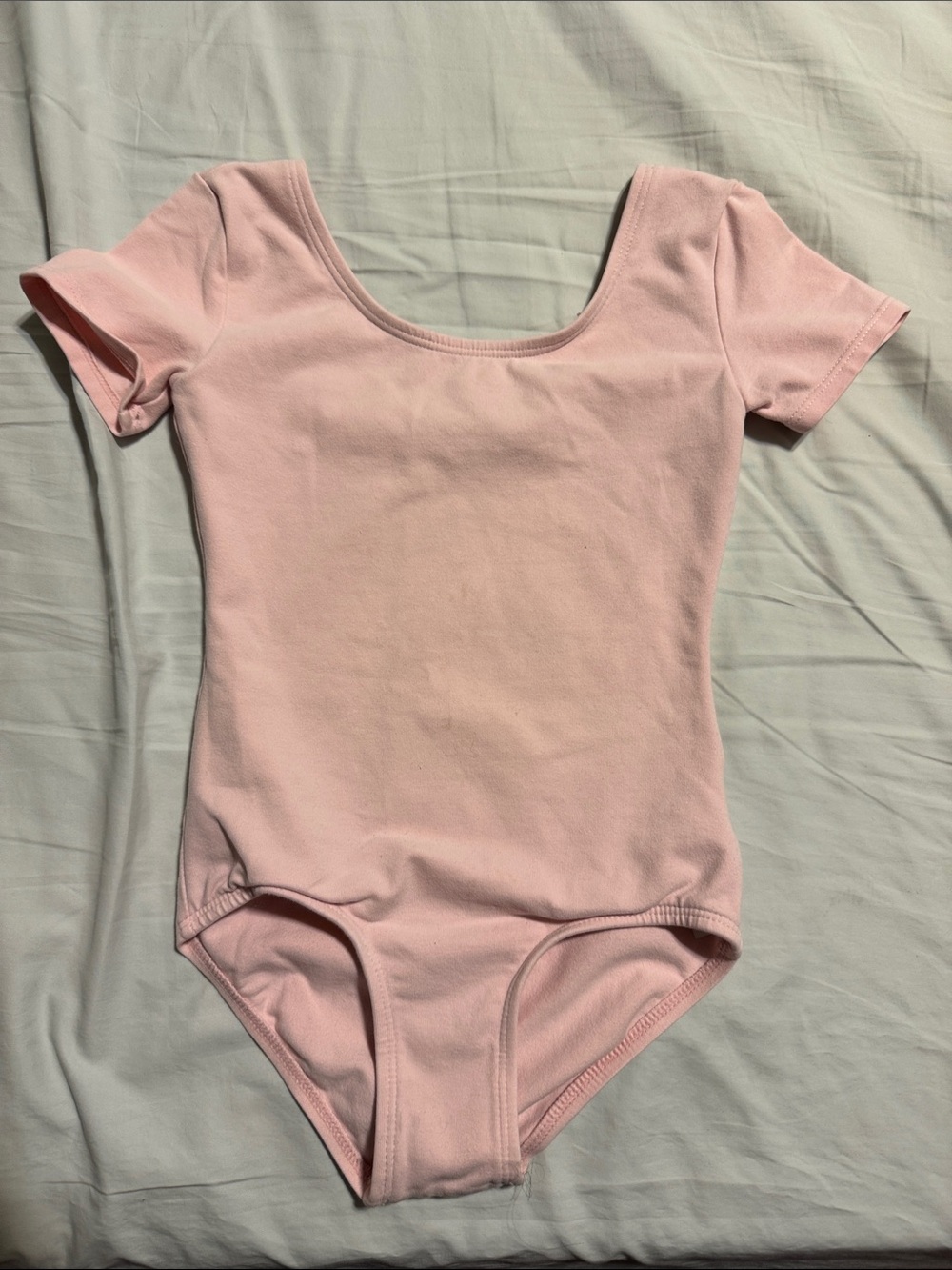 Danskin Kids Pink Short-Sleeve One-Piece Leotard